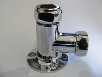 Ussuri Exposed 15mm Riser to 15mm Arm Chrome Wall Plate - Bespoke Part