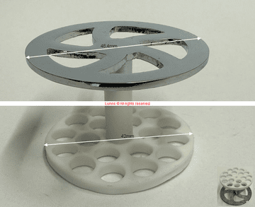Ussuri Pull Out Grate cw Hair Grate for Basin/Shower/Bath Wastes OFC24- Bespoke Part
