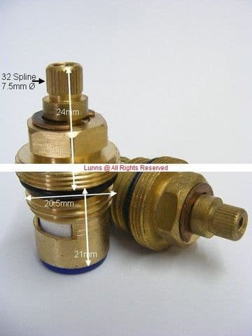 Ussuri Z Series 32 Spline 1/2" Basin Cartridge TM19A