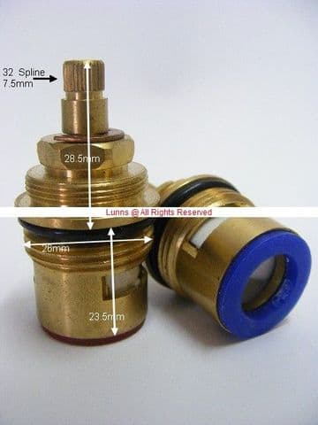 Ussuri Z Series 32 Spline 3/4" Shower/Bath Cartridge TM19A