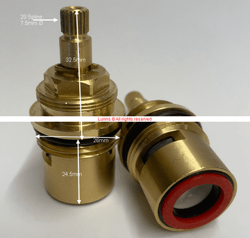 Vado SEN/ELE 3/4" Bath Cartridges Pair