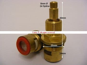 Valez 3/4in Brass Double Threaded SLG T24-24 - Bespoke Part