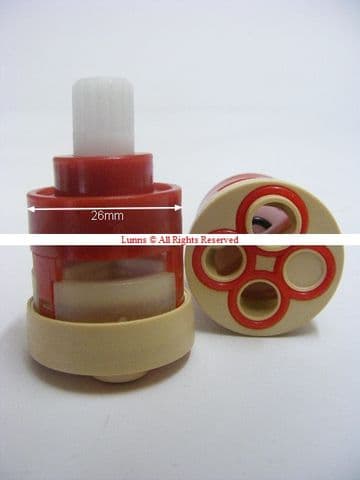 Valez Red Base 3H Plastic Diverter TM1 V1 - SELECT OPENING PORTS - Bespoke Part