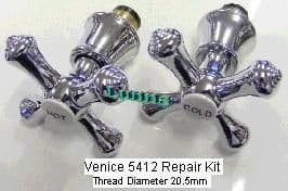 Venice Basin/Sink 5412 Headwork Kit Chrome - Bespoke Part