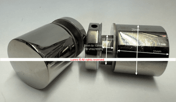 Victoria Plumb V8+ Top Rail Under Rail Guide for Sliding Door FLAME6MM+ - Bespoke Part