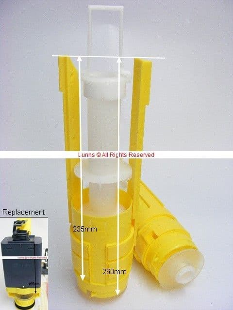 Viega Tall Yellow Fin Replacement Flush Valve FVTS3 - Bespoke Part