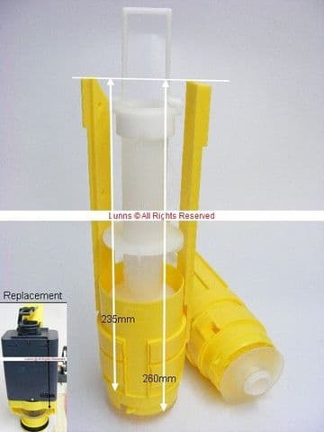 Viega Tall Yellow Fin Replacement Flush Valve FVTS3 - Bespoke Part