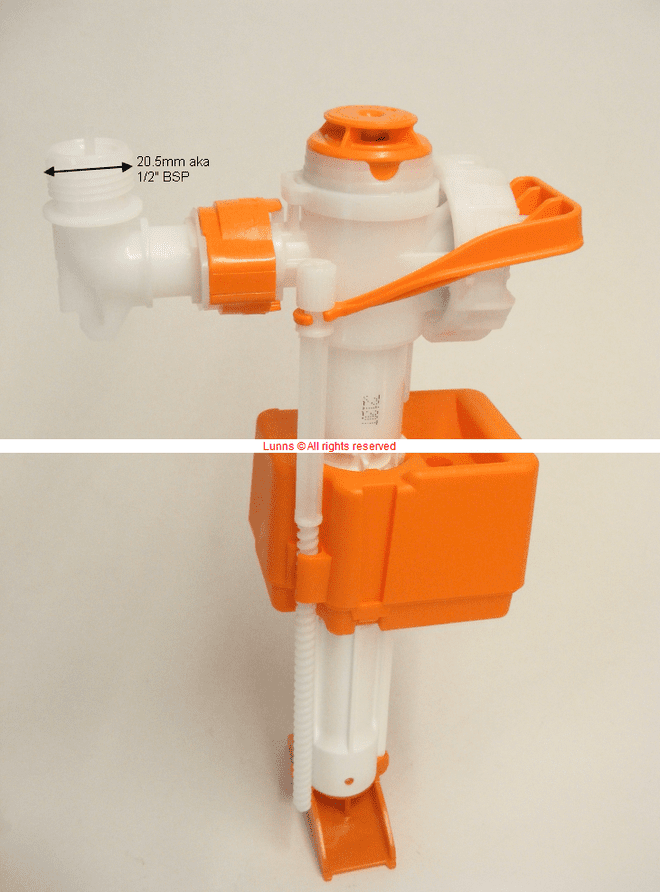 Vilex Orange Internal Vertical Inlet Float Valve EDRR - Bespoke Part