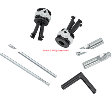 Villeroy and Boch 92194900 Wall Mounted Pan Fixing Set cw Long Rods - Bespoke Part