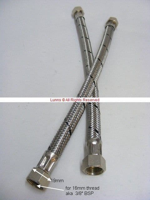 Villeroy & Boch 16mm Female Ends 310mm Hose - Bespoke Part