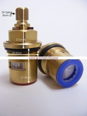 Viper 1/2" Mini Siadaw Fiana Mk2 Ceramic Disc Cartridge Valve Pair T24-20