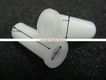 Virplast 10mm Grey Seat Hinge Cover Sleeve - Bespoke Part