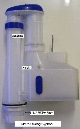 Virplast 3PCM In Line Oblong Syphon