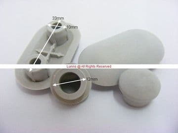 Virplast Oval Flap and Round Seat Buffer I549697678711 (Set of 4)