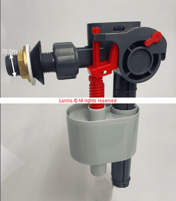 Virplast Victoria Plum/Victorian Plumbing Internal Inlet Float Valve EDRR - Bespoke Part