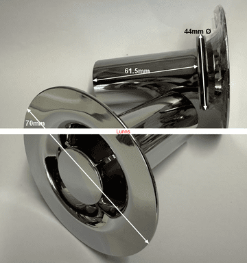 Virplast Waste c/w Dip Tube for Shower Waste - Bespoke Part