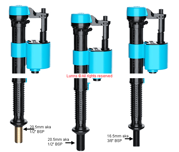 Vunda Blue Cap Bottom Entry Inlet Float Valve - Bespoke Part