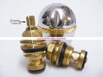 Westco16 Daupin Basin Tap Washer Valve Pair T2010