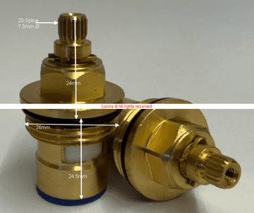 White Space True Bath Cartridge LEV04 Pair - Bespoke Part