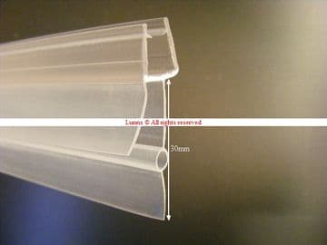 Wickes Mk5X Bath Screen Seal SS54BX8711 (Suitable for curved bath screen) - Bespoke Part