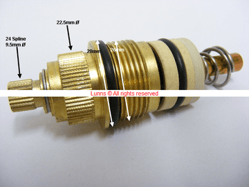 Wirquin 2PC Thermostatic Cartridge PKIT DSSHWRM - Bespoke Part