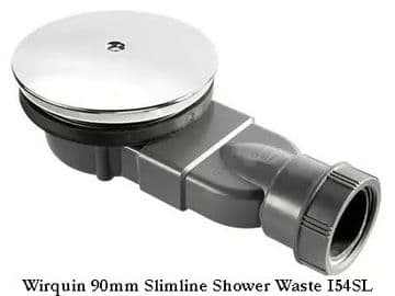 Wirquin 90mm Slimline Shower Waste I54SL