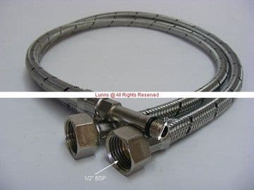 WRAS Flexible Tap Tails M12x1/2" FFU 1100mm UTUBE