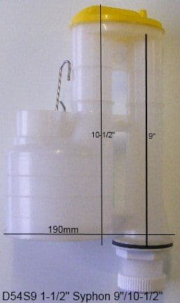 Yellow Top Syphon 1-1/2" 9/10.5" D54S9