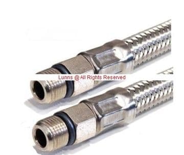 ZUCCHETTI 11mm M11 Flexible Tap Tails R99080.9500 Pair U-VS1 - Bespoke Part