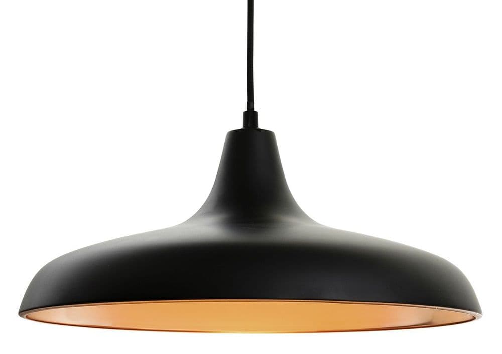 Firstlight Curtis Black Single Light Pendant 4854BK Firstlight