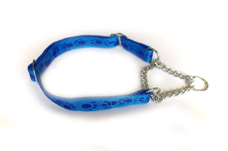 Paw Print Half Check Collars