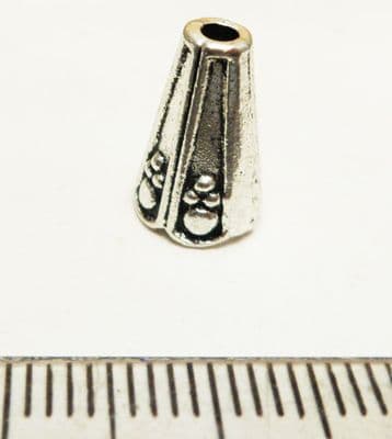 'Glory' cone beadcap x 6. 8mm x 12mm high