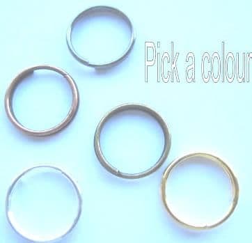 10mm Split rings x 25. Choice of 5 finishes