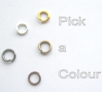 4mm jump rings x 70. Pick a colour.