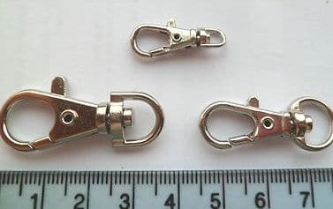 5 Swivel Lobster / trigger Clasps in a choice of 2 sizes.