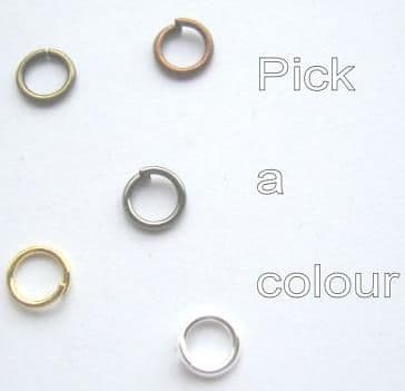 5mm jump rings x 70. Pick a colour.