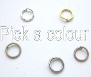 6mm jump rings x 65. Pick a colour.