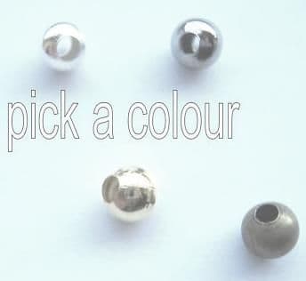 6mm spacer beads x 60. Pick a colour.