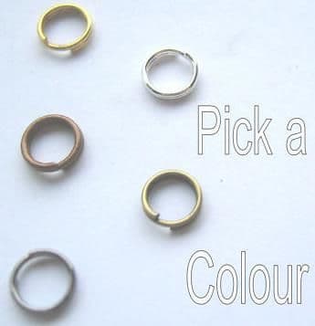 6mm Split rings x 40. Pick a colour.