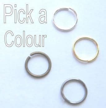 7mm Jump rings x 65. Pick a colour.