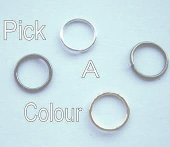 8mm jump rings x 50. Pick a colour.