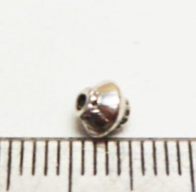 Abacus beads 5mm x 100 Tibetan Silver