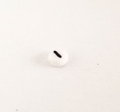 Alphabet letter I.  Pack of one. 7mm x 3mm. Choice of 5 colours