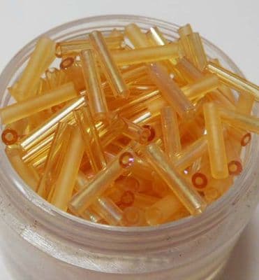 Bugle beads Gold x 500