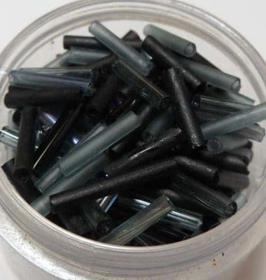 Bugle beads. Dark Mix x 500