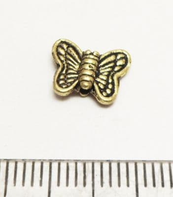 Butterfly. Tibetan style gold x 20
