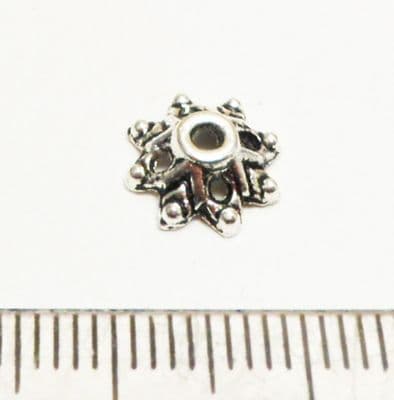 Dot Flower beadcaps x 22. 8mm