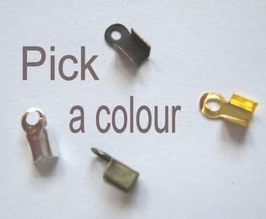 Flat folding crimps 6mm x 50. Pick a colour.