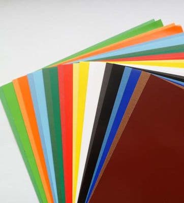Glazed paper and toning thick card. A5. 10 sheets of each