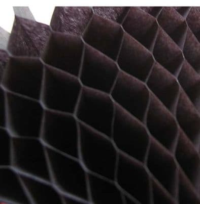 Honeycomb Paper Black. 17cm x 25cm